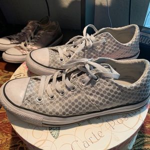 Converse - Silver metallic converse